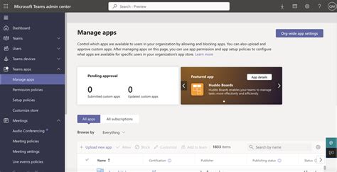 Manage teams in the Microsoft Teams admin center.